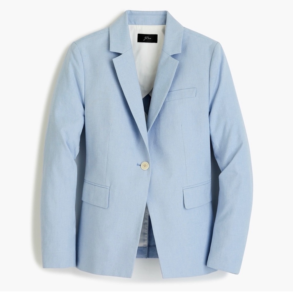 J.Crew Slim Single-Button Blazer in Italian Cotton